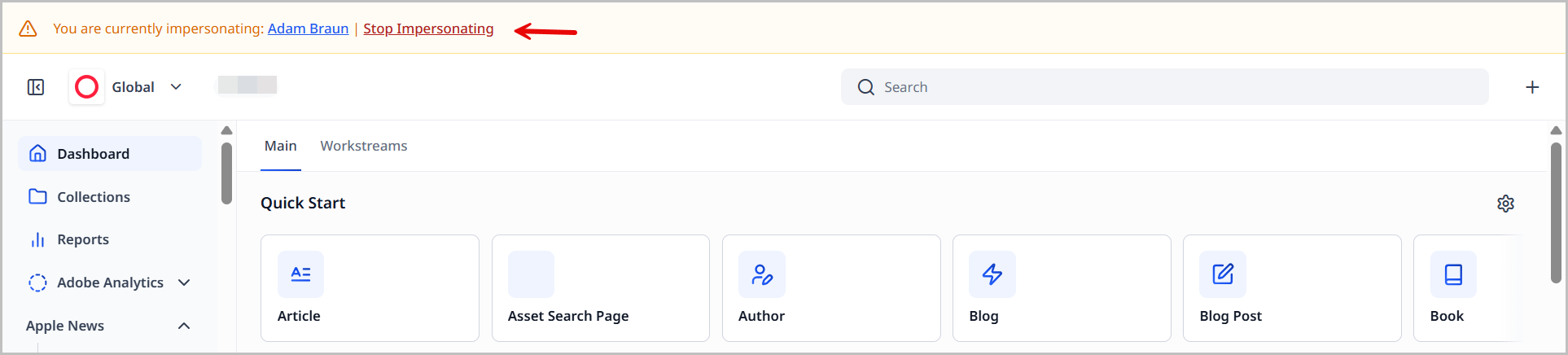 5.0-impersonating-banner