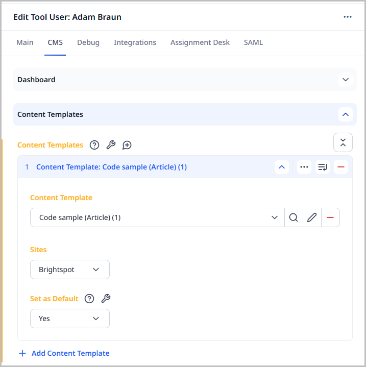5.0-content-template-user-level