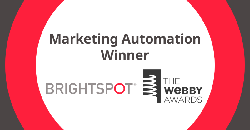 Brightspot: 2021 Webby Award winner graphic