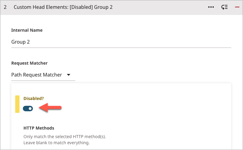 Disabled group for a custom element