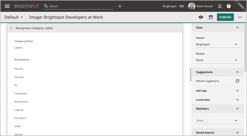 how digital asset management is better with brightspot: image metadata