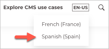 Rendered language display name (default)