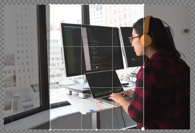 Cropping and image - step 1