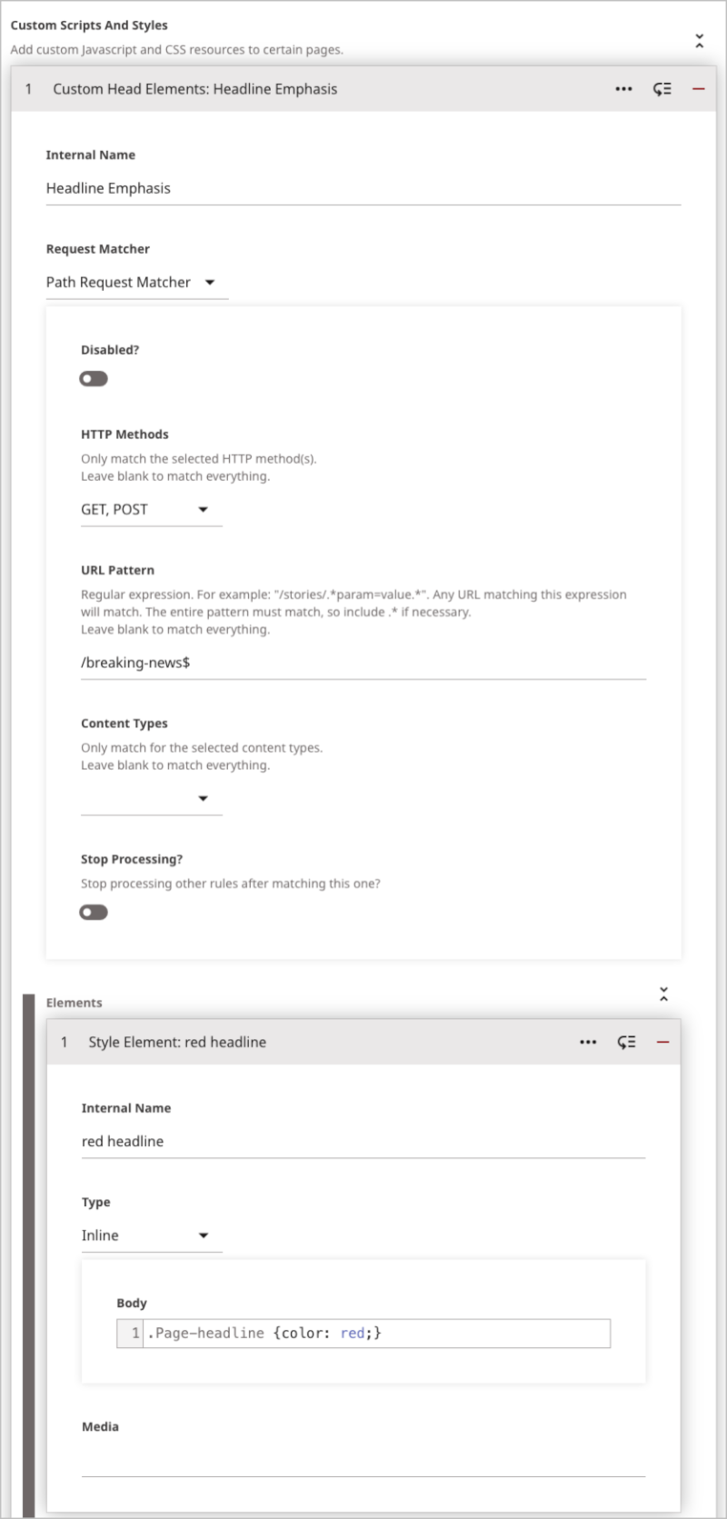 Custom element example