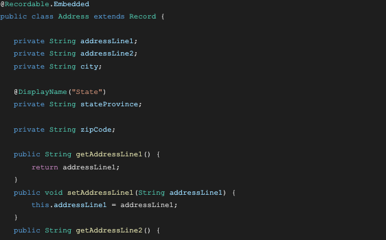 screenshot of code with GraphQL query
