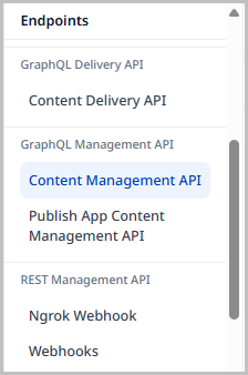 5.0-selecting-GraphQL-management-API